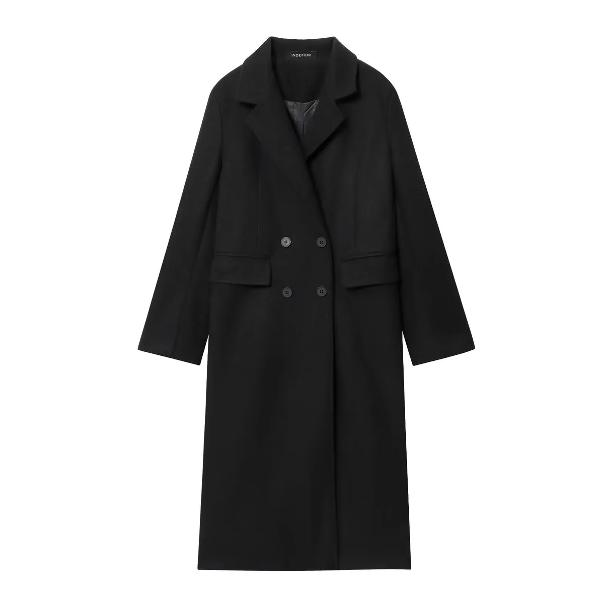 VALÉRANE | Bordeaux Double-Breasted Coat